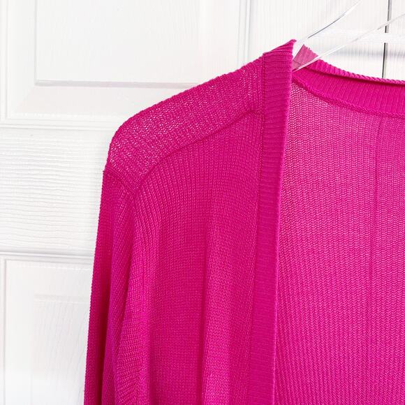Torrid Cardigan Open Front Sweater in Hot Pink - Picture 5 of 10